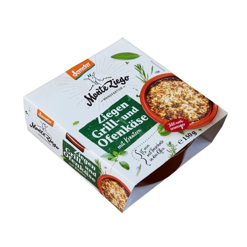 Monte Ziego Bio-Ziegen-Grill-und Ofenkäse Kräuter - Produktbild