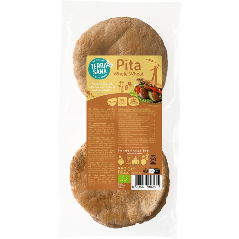 TerraSana Weizenvollkorn Pita - Produktbild