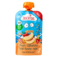 Bio-Früchtepüree Pfirsich,Süßkartoffel,Apfel,Banane,Hafer - Produktbild