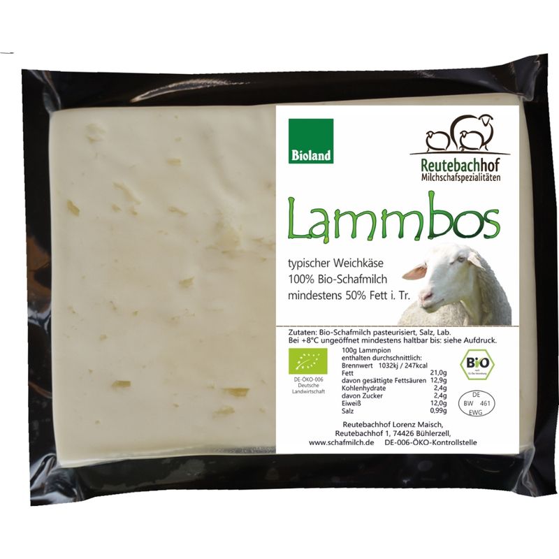 Reutebachhof Bio-Schafmilch-Weichkäse, Lammbos - Produktbild