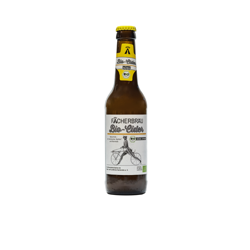 Fächerbräu Bio-Cider süß naturtrüb Flasche 0,33Liter - Produktbild