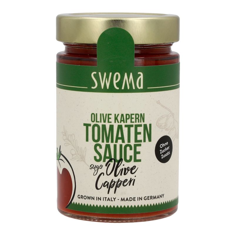 SweMa SweMa Tomatensauce Olive Kapern - Sugo Olive Capperi, 300g - Produktbild