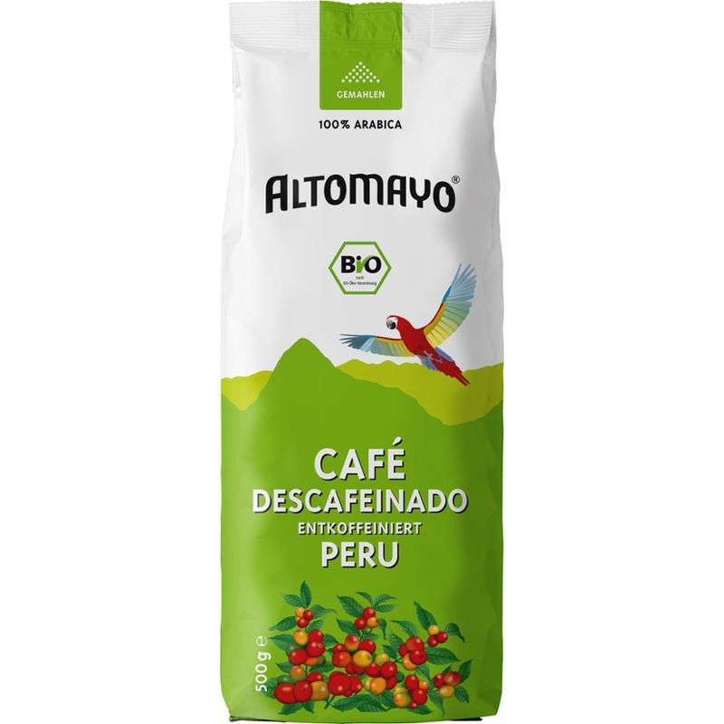 Altomayo Kaffee Entkoffeiniert Peru, gemahlen - Produktbild