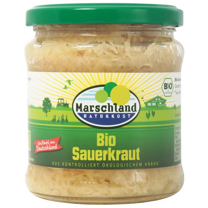 Marschland  Bioland Bio-Sauerkraut 370 ml Gl. MARSCHLAND - Produktbild