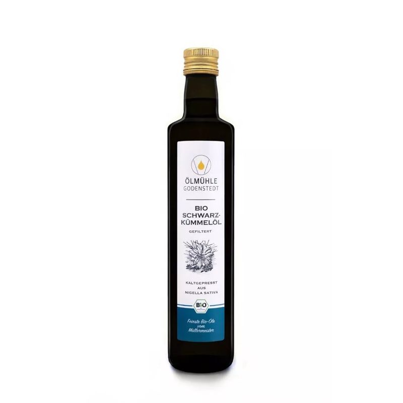 Ölmühle Godenstedt Bio Schwarzkümmelöl gefiltert - kaltgepresst 250ml - Produktbild
