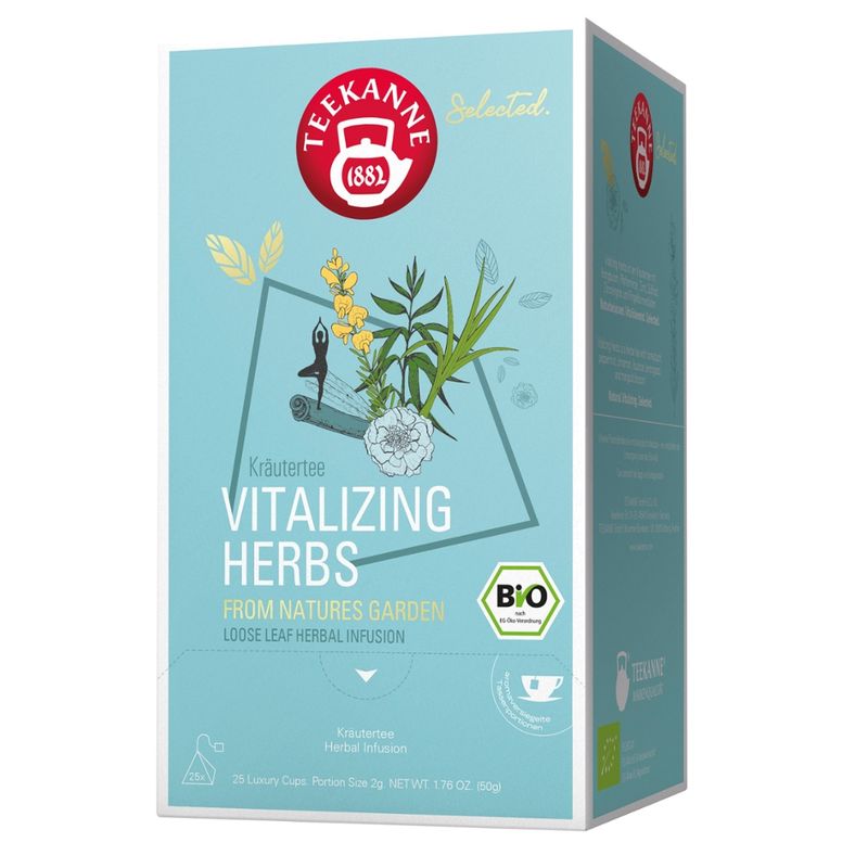 Teekanne Selected BIO Luxury Cup Vitalizing Herbs 8x25 - Produktbild