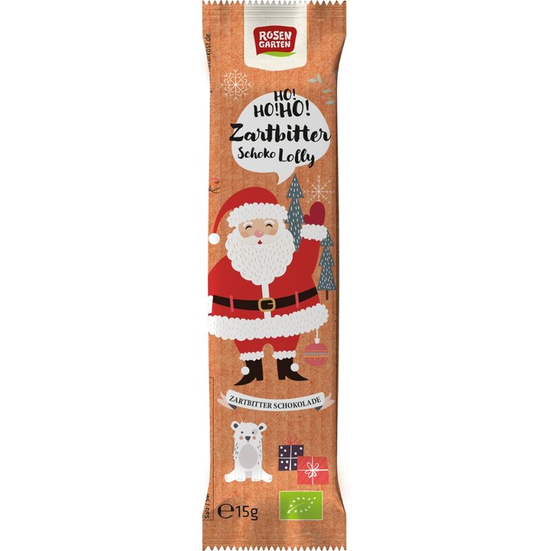 Rosengarten Zartbitter-Schoko-Lolly Nikolaus - Produktbild