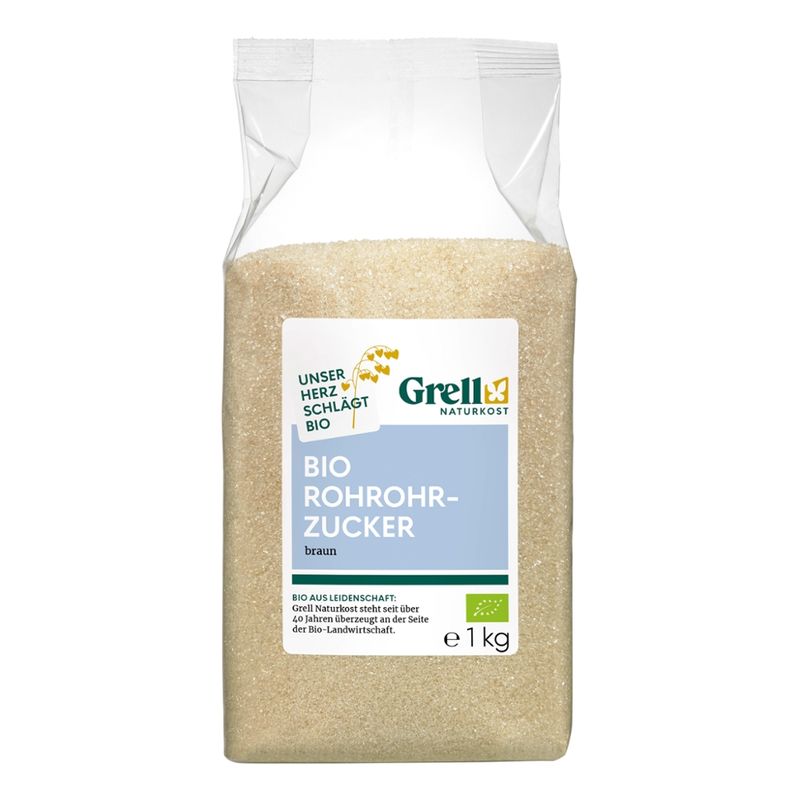 Grell Naturkost Rohrohrzucker braun - Produktbild