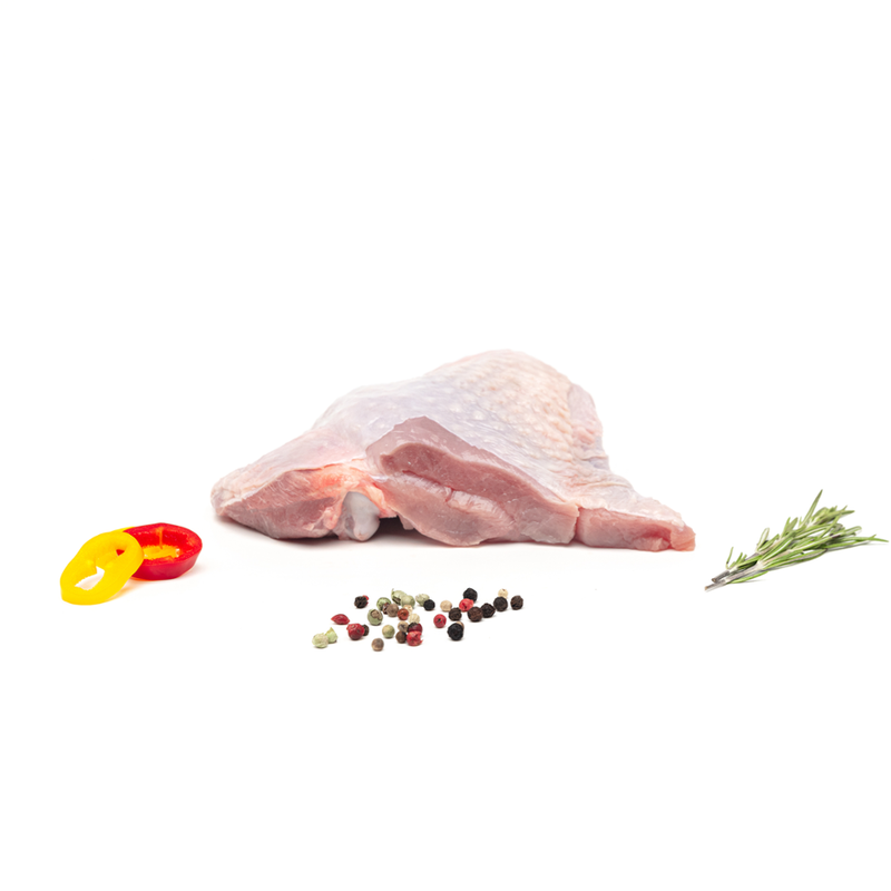 Brunnenhof Bio-Geflügel Puten Oberkeule mit Haut, mit Knochen, Großpack vac. - Demeter - Produktbild