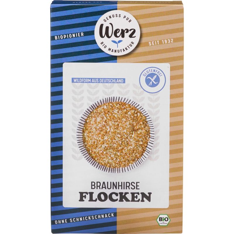 Naturkornmühle Werz Braunhirse Flocken, Vollkorn, glutenfrei - Produktbild