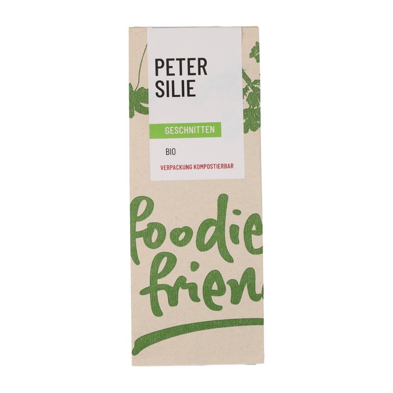 foodie & friends BIO Petersilie geschnitten in einer kompostierbaren Tüte - Produktbild