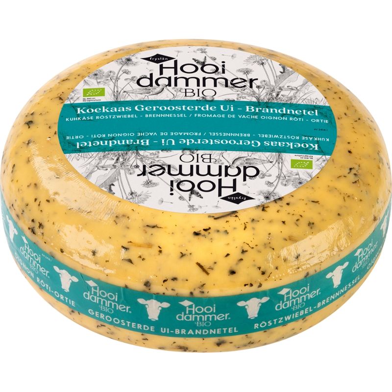 Hooidammer Hooidammer Käsezubereitung aus Bio Schnittkäse Röstzwiebel/Brennnessel 4/5kg mindestens 50% Fett i. Tr. - Produktbild