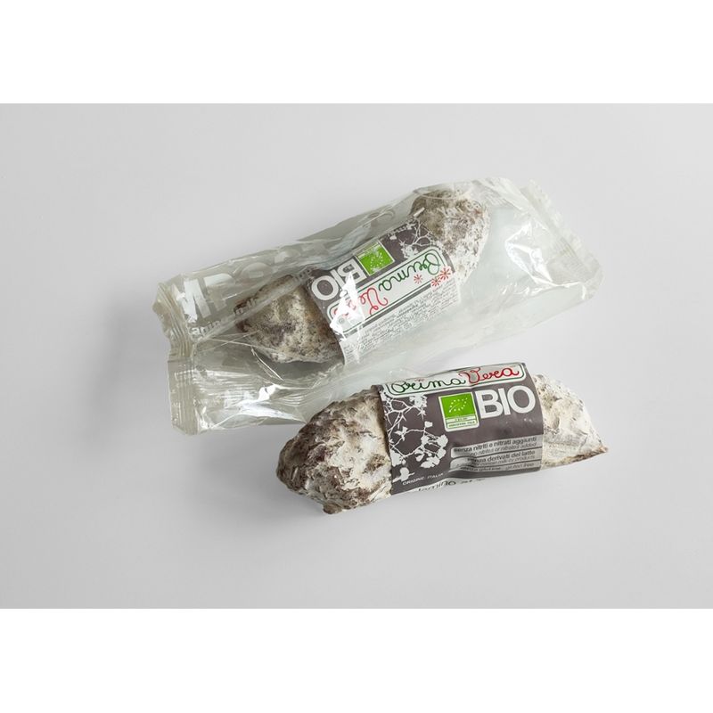 PrimaVera Bio Salamino mit schwarzem Sommertrüffel luftgetrocknet 160g egalisiert - Produktbild