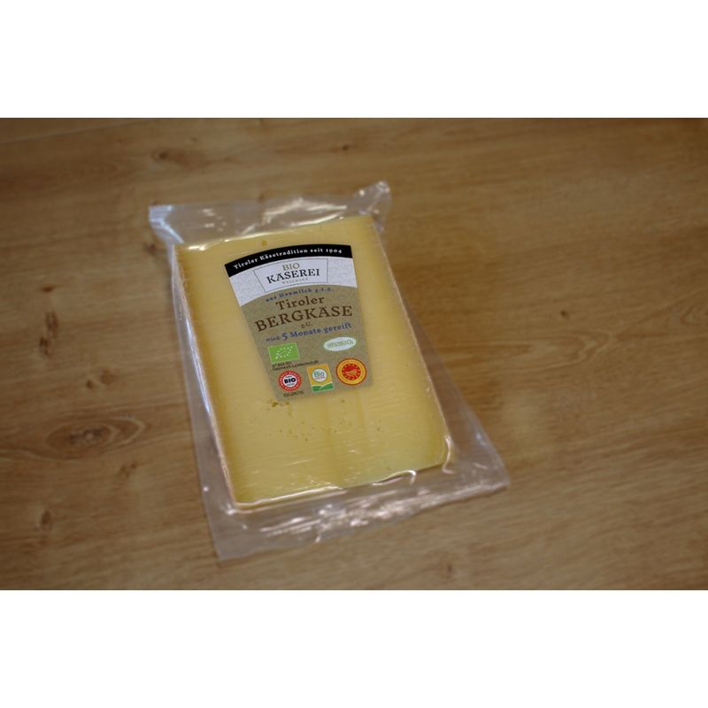 Biokäserei Walchsee  SB Tiroler Bergkäse 250g e, biologisch 5Monate 10 Stk./Karton - Produktbild