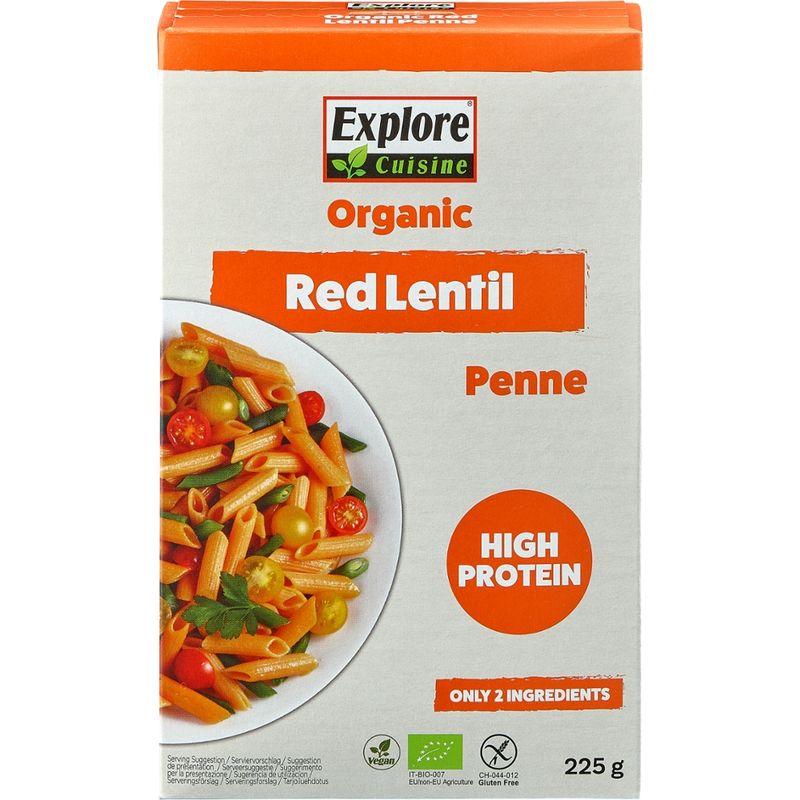 Explore Cuisine Penne aus roten Linsen - Produktbild