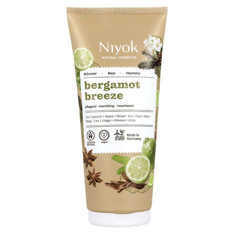 Niyok bergamot breeze 3in1 Duschgel Männer - Produktbild