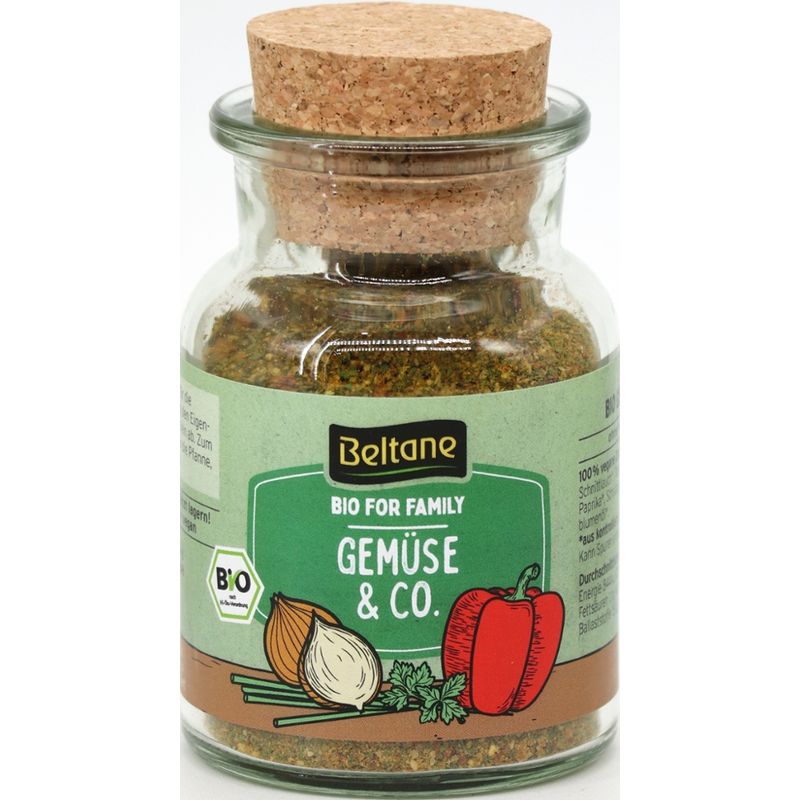 Beltane Beltane Bio for Family Gemüse & Co. Korkenglas, vegan, glutenfrei, lactosefrei - Produktbild