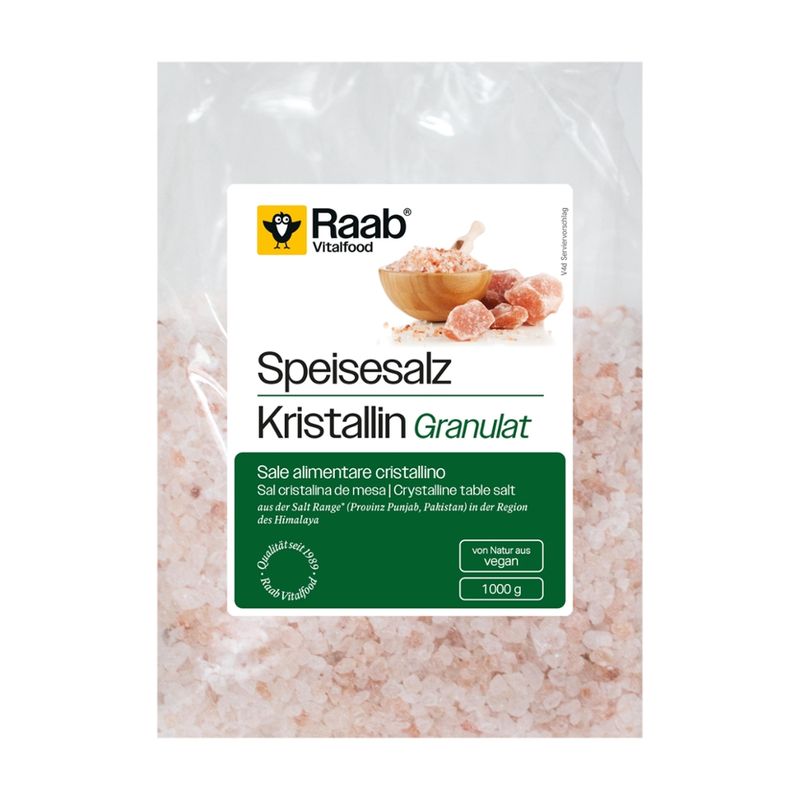 Raab Vitalfood Salz Granulat aus der Region des Himalaya - für Salzmühle - Produktbild
