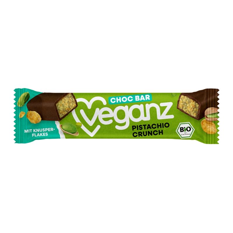 Veganz BIO Veganz Choc Bar Pistachio Crunch 40g - Produktbild