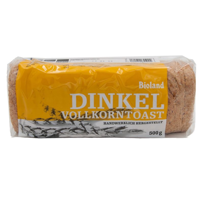 Das Backhaus Bioland Dinkelvollkorntoast 500g - Produktbild