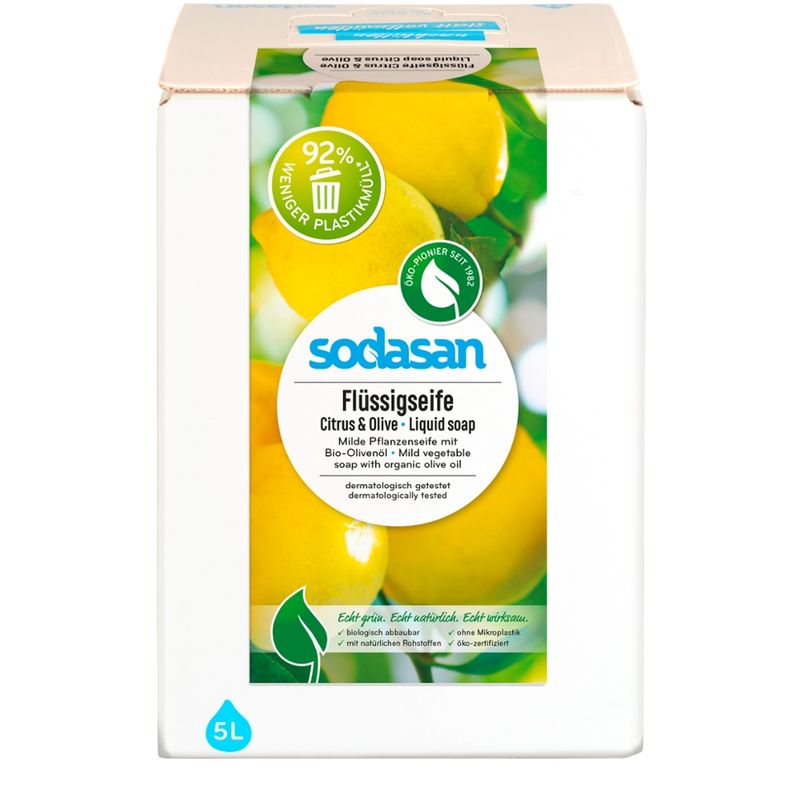 sodasan Flüssigseife Citrus & Olive 5l BiB - Produktbild