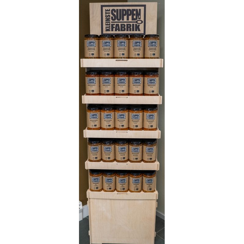 Kleinstesuppenfabrik Ladenauslage Kleinstesuppenfabrik - Produktbild