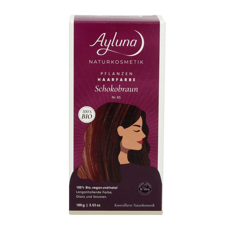 Ayluna Pflanzenhaarfarbe Nr. 85 Schokobraun - Produktbild
