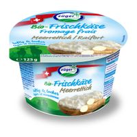 Züger Bio Frischkäse luftig&locker Meerrettich 125g - Produktbild