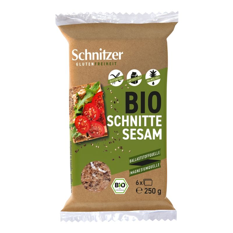 Schnitzer GLUTENFREIHEIT Bio Schnitte Sesam - Produktbild
