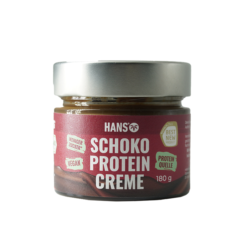 HANS Brainfood HANS Bio Schoko-Protein-Creme less-sugar 180g - Produktbild