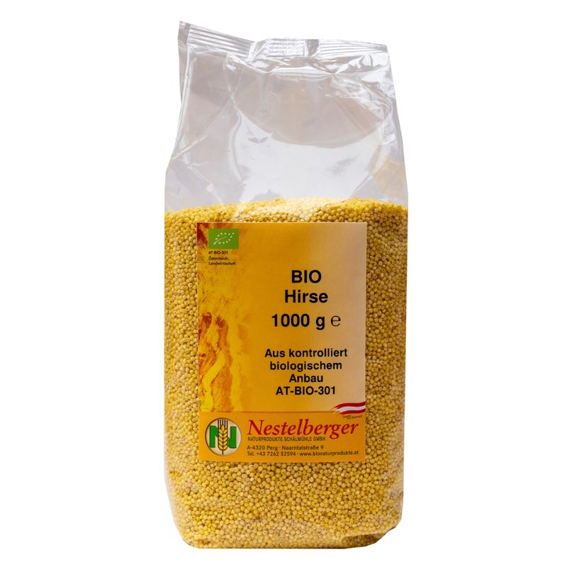 Nestelberger Bio Goldhirse  geschält 1kg - Produktbild