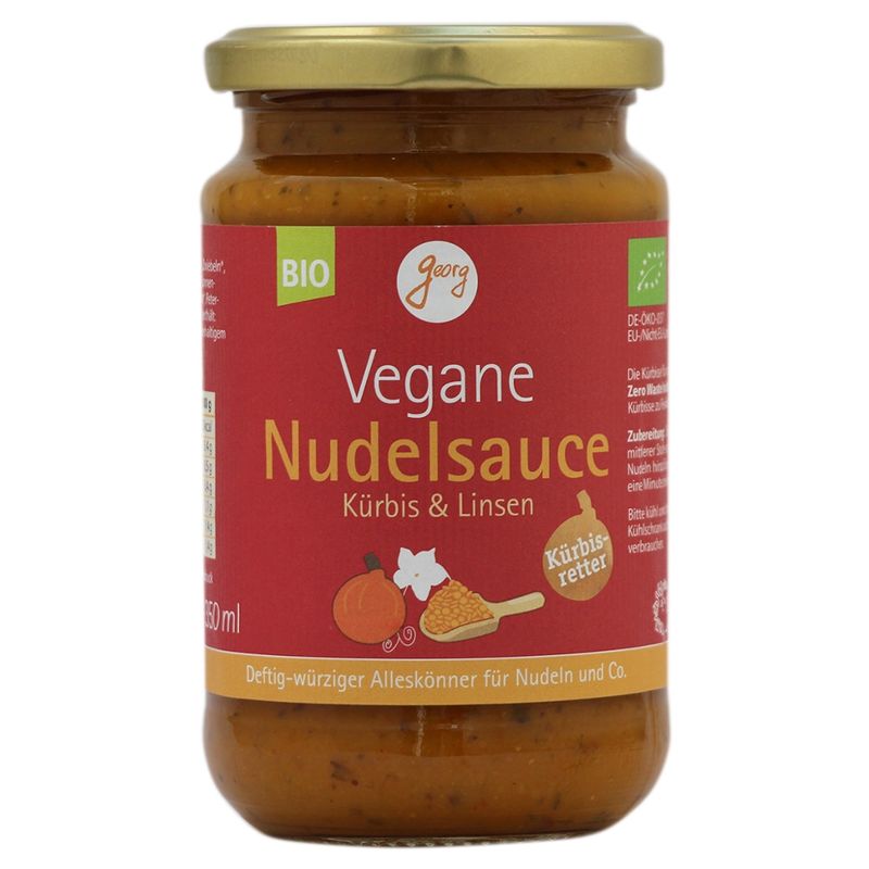 Georg Vegane Nudelsauce mit Kürbis & Linsen Bio würziger Alleskönner - Produktbild