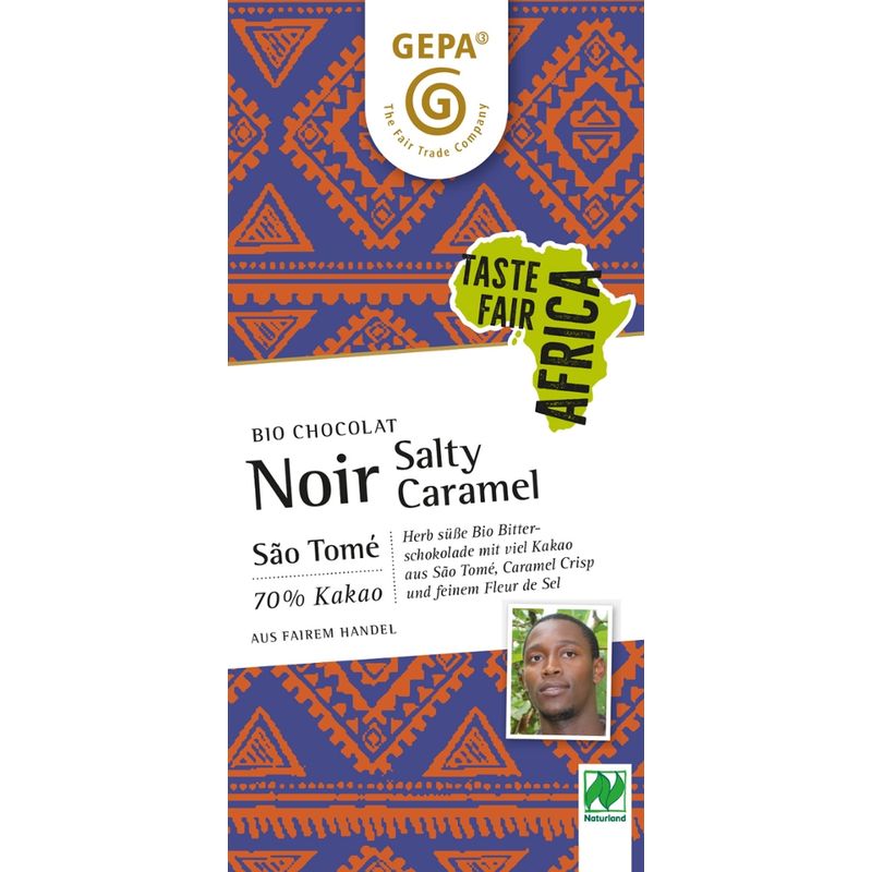 GEPA - The Fair Trade Company Bio Chocolat Noir Salty Caramel NL - Produktbild