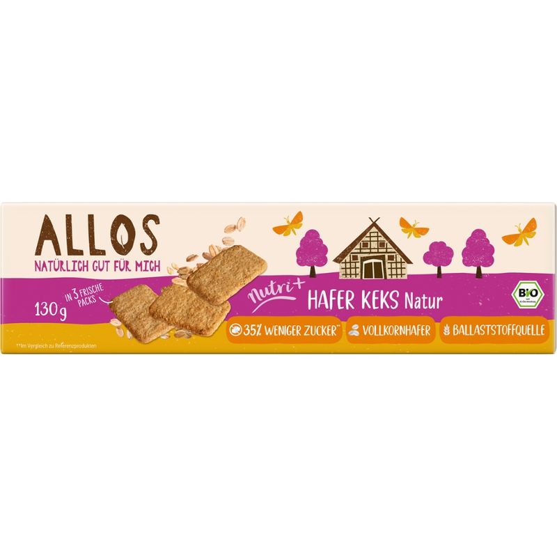 Allos Nutri + Hafer Keks Natur - Produktbild