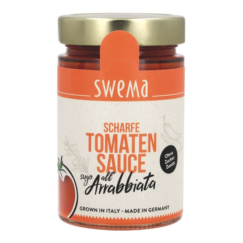 SweMa SweMa Tomatensauce Arrabbiata - Sugo all'arrabbiata, 300g - Produktbild