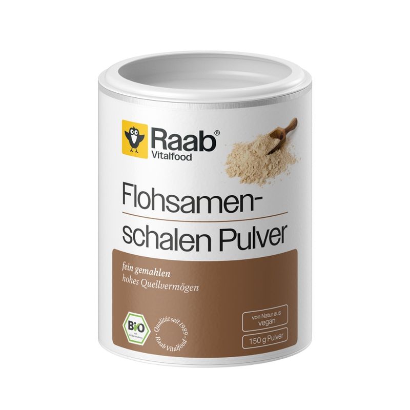 Raab Vitalfood Bio Flohsamenschalenpulver - Produktbild