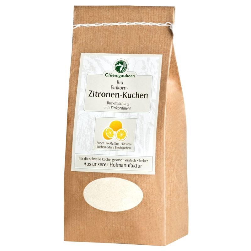 Chiemgaukorn Bio Chiemgauer Einkorn-Zitronenkuchen, Backmischung, Chiemgaukorn - Produktbild