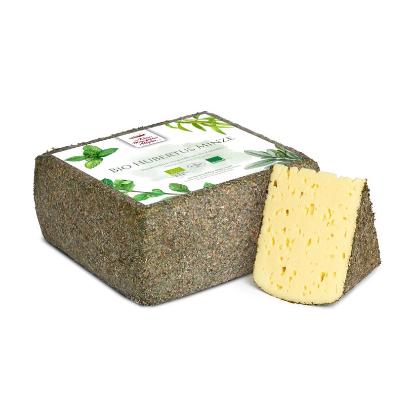 Die Käsemanufaktur Allgäu  Bio Hubertus Minze 50% Fett i. Tr. - Produktbild