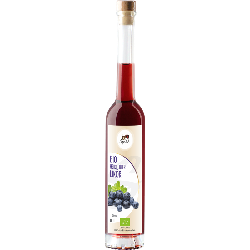 Spitz BIO Heidelbeer Likör mit Fruchtsaft 0.1 l, 18 vol% - Produktbild