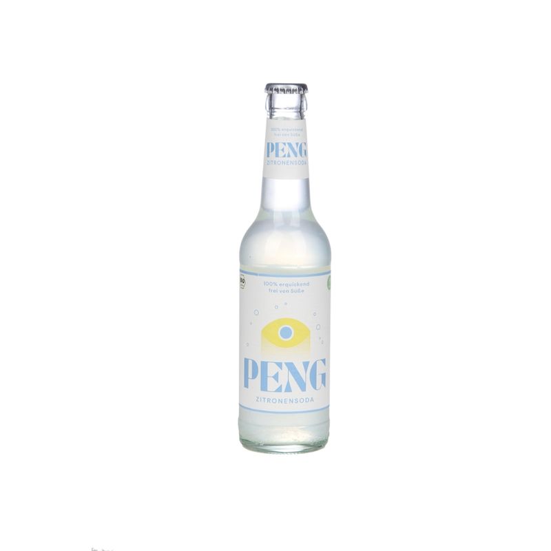 PENG PENG Bio-Zitronensoda 330ml Mehrwegflasche - Produktbild