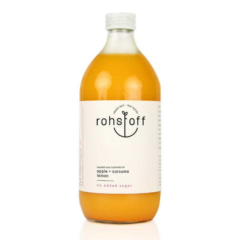 Rohstoff apple+curcuma+lemon 0,5 l - Produktbild