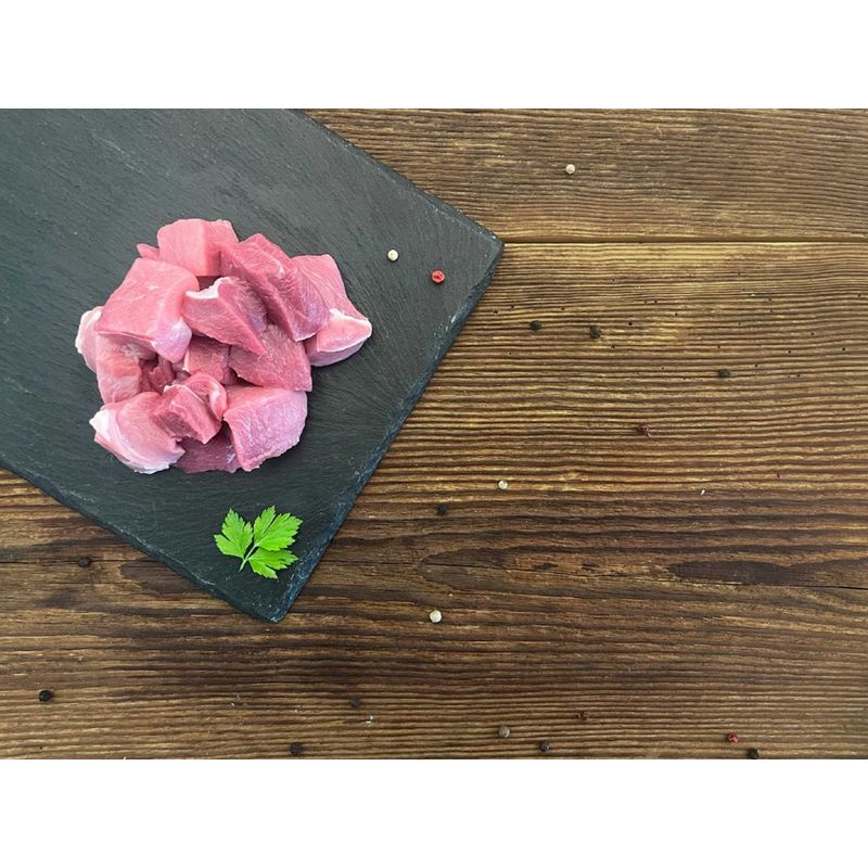 Sonnberg BIO Schweins Gulasch e 5kg geschnitten 3x3cm TK - Produktbild