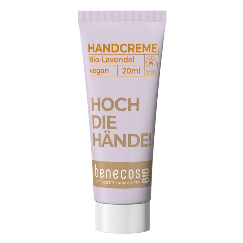 benecos benecosBIO Mini Handcreme BIO-Lavendel HOCH DIE HÄNDE! - Produktbild
