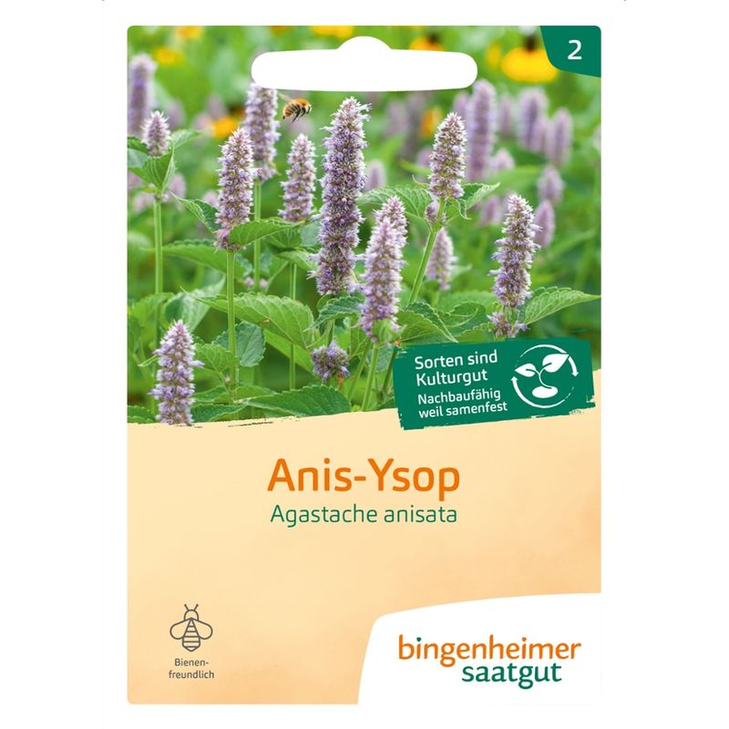 Bingenheimer Saatgut Anis-Ysop - Blume (Saatgut) - Produktbild
