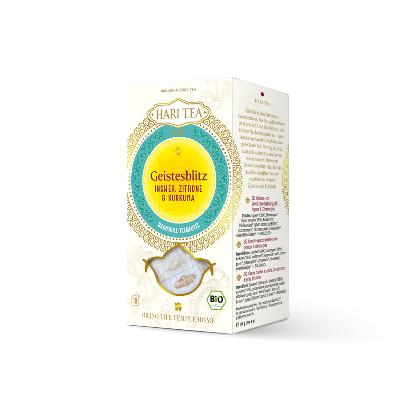 Hari Tea Hari Tea Geistesblitz - Ingwer, Zitrone, Kurkuma - Produktbild
