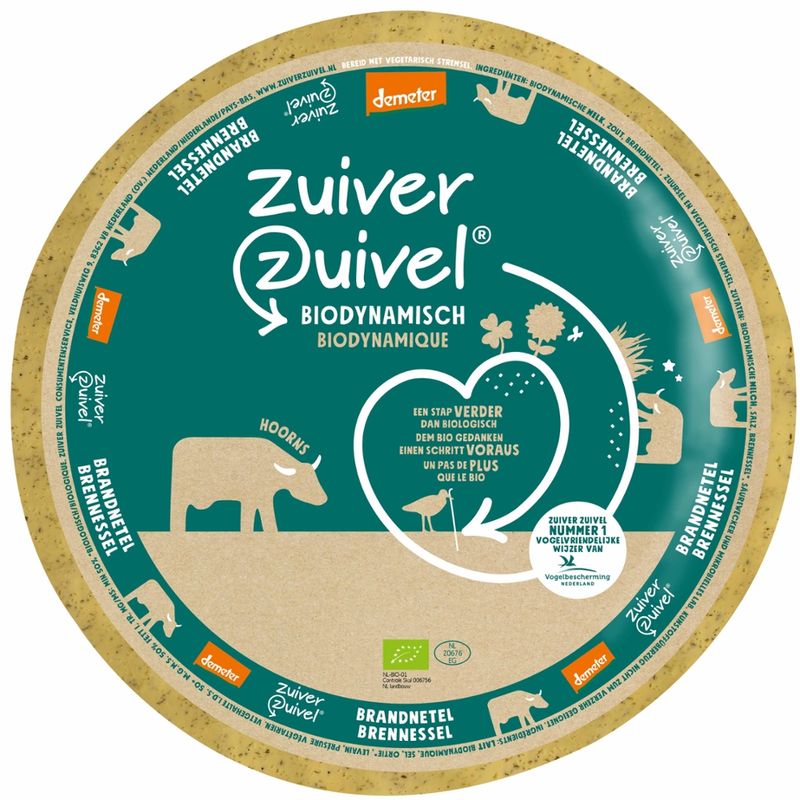 Zuiver Zuivel Biodynamische Gouda Brennessel 5 kg - Produktbild