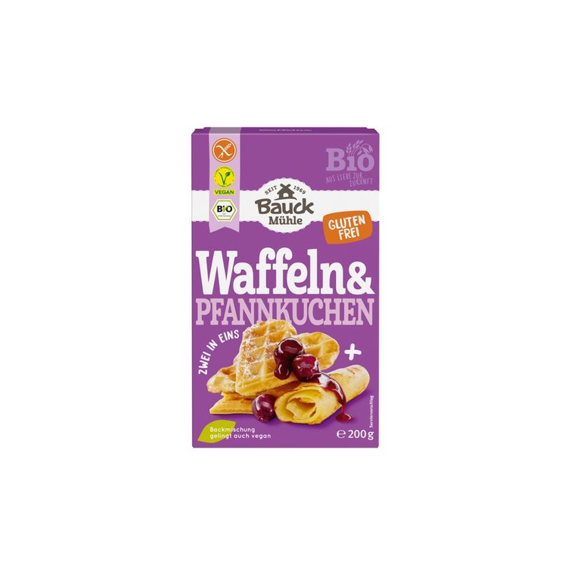 Bauck Mühle Waffeln & Pfannkuchen glutenfrei Bio - Produktbild