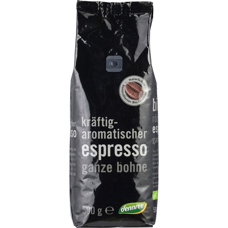 dennree Kräftig-aromatischer Espresso, ganze Bohne - Produktbild