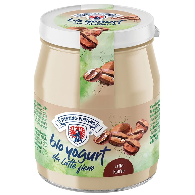 Joghurt Sterzing BIO Bio Vollmilchjoghurt aus Heumilch G.T.S. - 150g - Kaffee - Produktbild