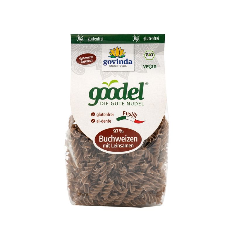 Govinda goodel DIE GUTE NUDEL Fusilli 97 % Buchweizen mit Leinsamen - Produktbild